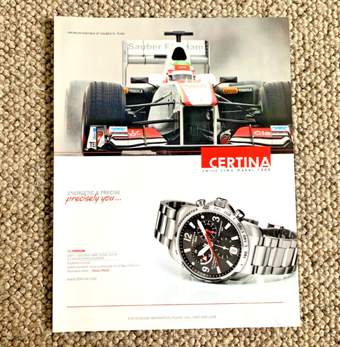 Certina podium - ds, f1