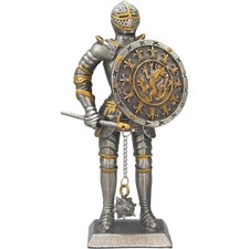 Zinnritter mit Rundschild und Morgenstern