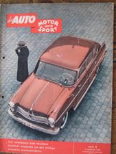 das Auto Motor und Sport Heft 1, 4. Januar 1958, Test Borgward 2400  u.v.m.