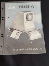 #A0661-Leica Gebrauchsanleitung für EPISKOP Vz ,  Anleitung