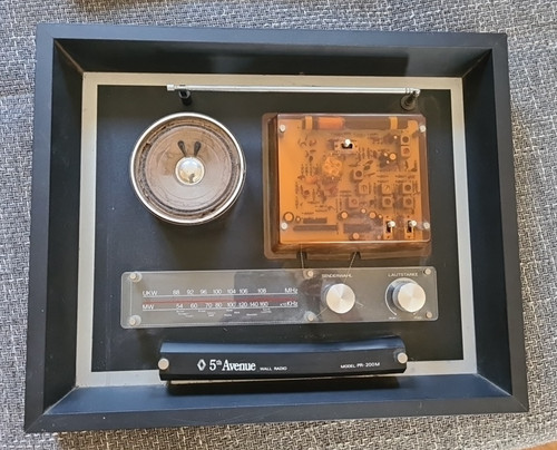 Vintage design wandradio 5th - vintage,