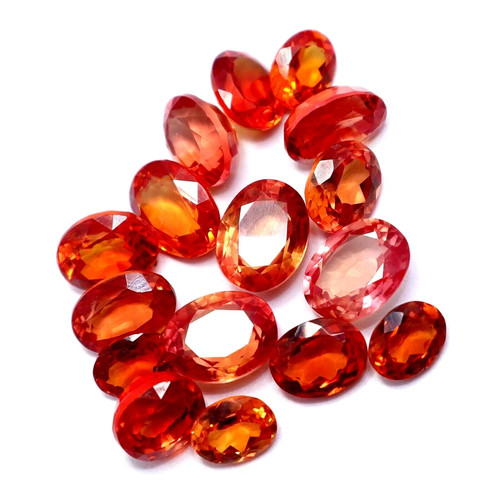Natürlicher orange saphir - natürlicher,