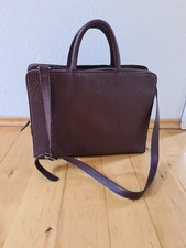 Große praktische Aktentasche weinrot bordeaux farben Schulterriemen 3 Fächer  