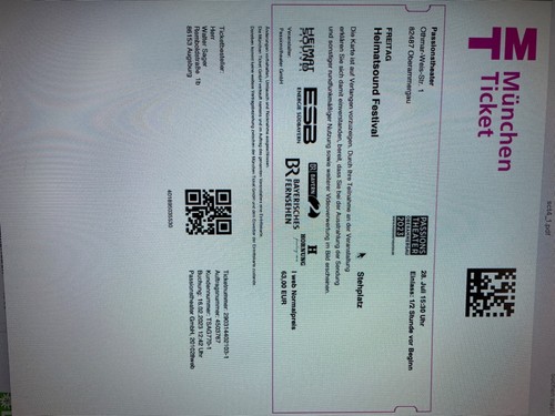 Ticket heimatsound festival - ticket,