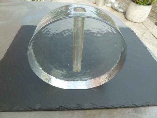 Runde glasvase vintage - runde, 1,9
