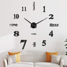 Wanduhr Groß XXL Wandtattoo