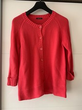 JOE TAFT Damen Jacke Strickjacke rot Gr. 38 Baumwolle 