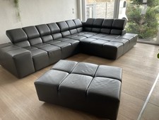 Echtleder Couchgarnitur mit