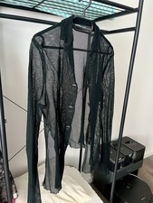 Rundholz Bluse transparent mit