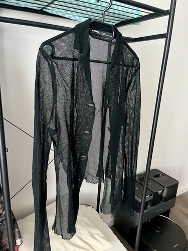 Rundholz bluse transparent mit - transparent,