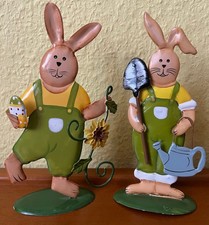 Hasenpaar Metall Osterhasen