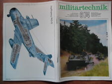 MILITÄRTECHNIK 6/1974 Panzer NATO-Tragflügelboot MiG-15 Bugsierboot Soldaten NVA