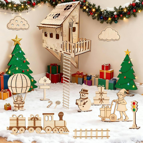 Holzhaus basteln miniatur - basteln, –