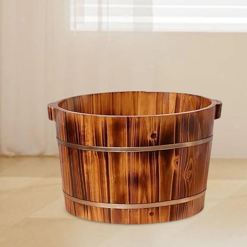 Fußbad aus holz mit griff - holz,