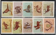 Ungarn: Nr. 2079-2088 ** postfrisch / Jagd 1964