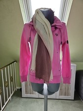 ALIVE AND KICKIN VEGAN Sweatjacke Vivian Rosa (Bubblegum Melange) +Tuch Gr. S