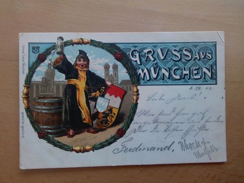 Eine alte postkarte - alte,