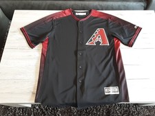 MLB Arizona Diamondbacks Jersey Trikot Shirt Majestic Baseball Schwarz