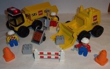 LEGO DUPLO BAUSTELLE RADLADER TIEFLADER MIT LICHT UND SOUND FIGUREN ZUBEHÖR !!