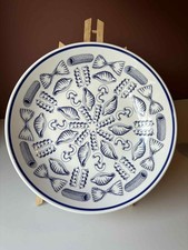 La Primula Muscheln Pastaschale blau weiß groß ITALIEN Qualität 