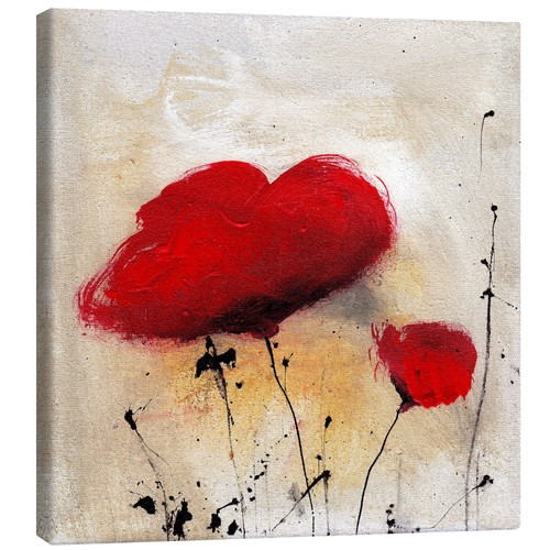 Leinwandbild mohnblumen - i,