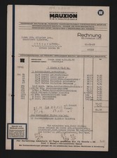 SAALFELD/SAALE, Rechnung 1932, Mauxion Schokoladen-Fabrik mbH