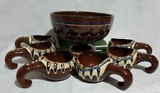 Bowle Set Pfauenauge Keramik 7