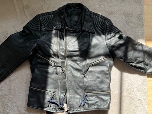 Leder kombi retro style - leder,