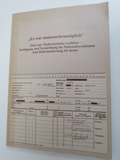 Sinti aus Niedersachsen - erzählen Verfolgung Vernichtung 1995, Hannover Berlin