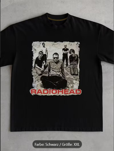 Radiohead fan shirt xxl - in,