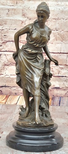 Reine bronze art deco mädchen - bronze,