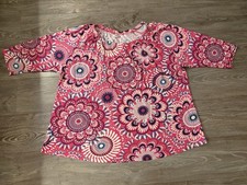 Tunika Bluse Pink Geblümt Gr