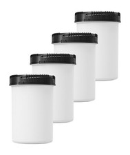 4x 1000 ml Vorratsbehälter mit Schraubdeckel, Vorratsdose, Mehldose