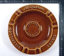 Vintage! Reklame Keramik Stammtisch Aschenbecher - Al-Capone Zigarren Cigarillos