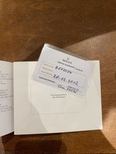 Rolex Service Heft inkl. Servicekarte