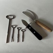 Vintage Fisch Austern Zubereitung Gadgets Konvolut x 3