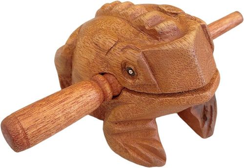 Handgeschnitzter holzfrosch - handgeschnitzter,