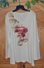 Schönes  Big & Chic Tunika- Shirt mit Print & Steinchen Gr. 52