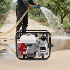 4 Takt 6,5 Ps Motor Benzin Wasserpumpe Schmutziges Wasser Gartenpumpe Teichpumpe