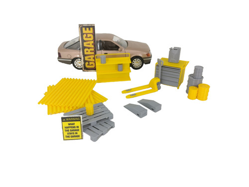 Garage tools set maßstab - garage, im