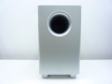 Canton AS60 CX Subwoofer Aktiv Silber mit Füße  Mase ca. 43x41x24cm TOP ZUSTAND