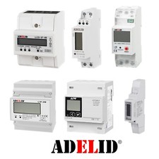 Drehstromzähler für Hutschiene DIN 1/3-phasen (80A) 100A LCD Stromzähler Reset
