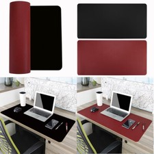 Schreibtischunterlage Tischunterlage Schreibtischmatte Leder Mousepad, Black+Red