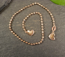 Tolles 925 Sterling Silber Armband Rosevergoldet Herz Liebe Love Magnet