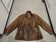 Herren Wildleder Jacke - Größe 58 - Henry Moreff Vintage Farbe Braun Knopfleiste