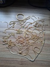 Kordelkette Halskette  Armband Gold  18 Karat vergoldet gelbgold Damen