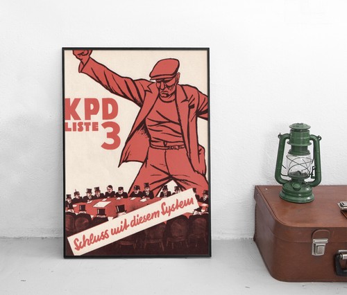 Poster kpd wahlplakat weimarer - poster,