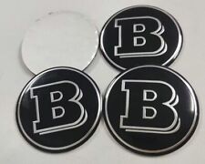 4x Für Brabus SMART 450 451 452 Nabendeckel 56MM Radkappen Aufkleber Schwarz NEU