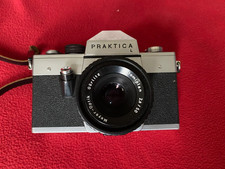 Pentagon Praktica L mit Meyer Optik  Domiplan 2,8/50. Analoge Kamera  Vintage 