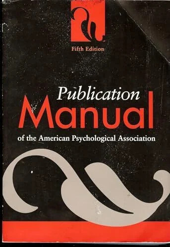 Publication manual the - of,